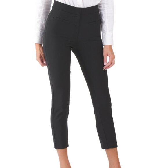 NEWCALVIN KLEIN Straight Slim Button Waist Pants black 362mn - Picture 1 of 3